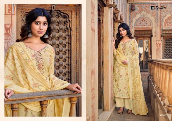 Zulfat Roza Regular Wear Cotton Printed Designer Dress Material Collection